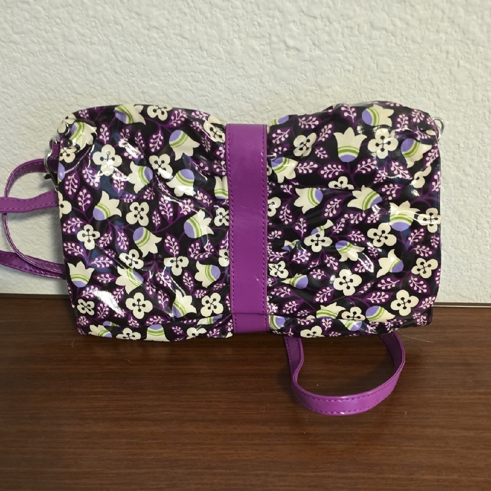 Vera Bradley Purple Floral Clutch Bag